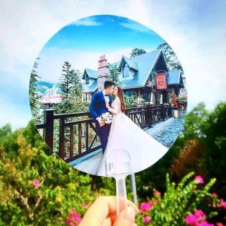 QUẠT CẦM TAY IN HÌNH THEO YÊU CẦU