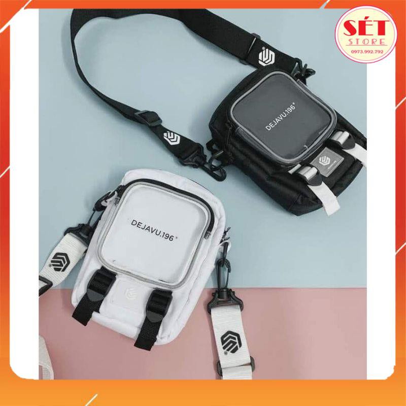 [QUÀ TẶNG LÀ 1C KHẨU TRANG NHA BẠN] Túi đeo chéo Deja196, túi xách nữ,đeo vai nam nữ - 2 màu TRẮNG,ĐEN -Setstore | BigBuy360 - bigbuy360.vn