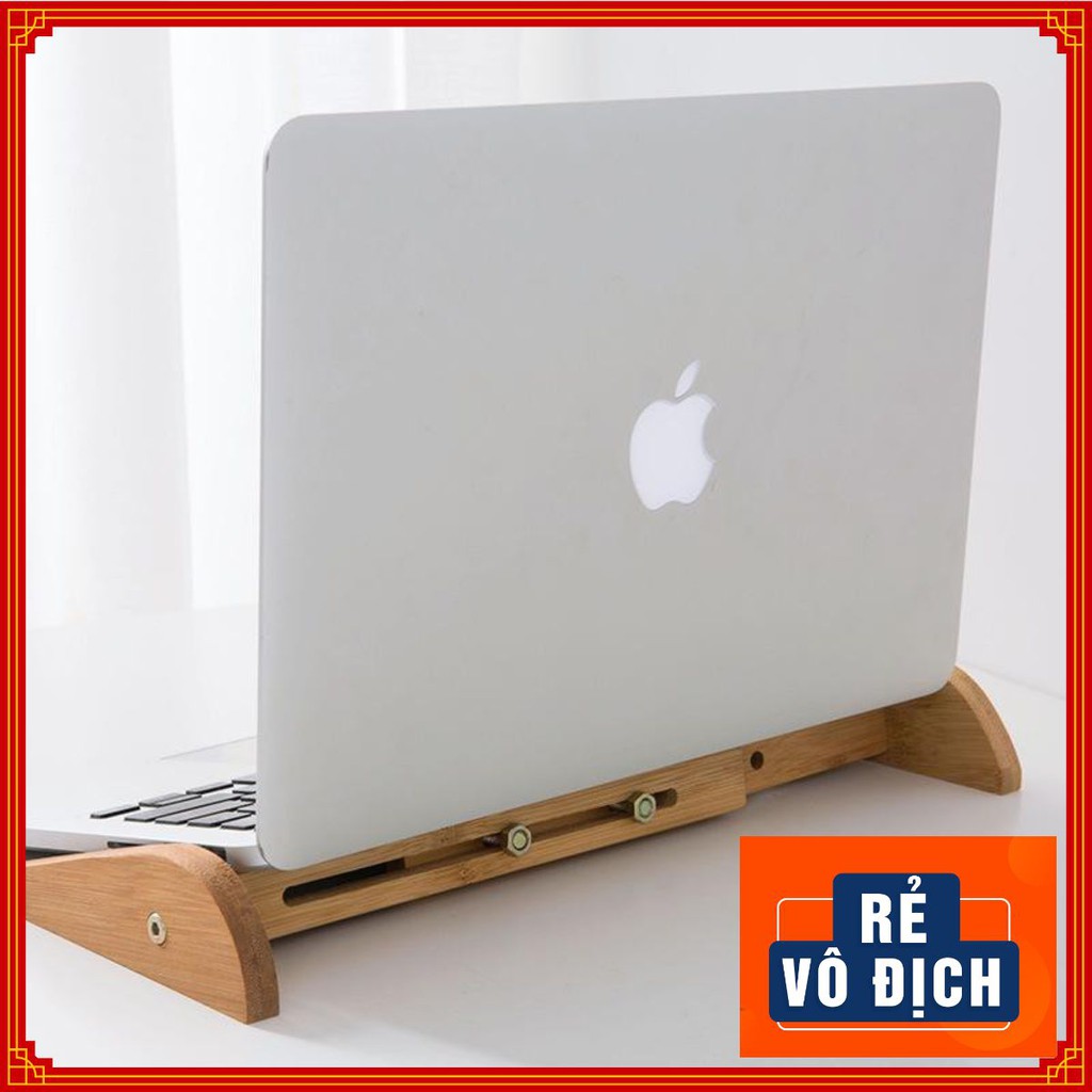 ❤️ Kệ Tản Nhiệt Laptop Macbook ❤️ Bằng Gỗ Có Thể Điều Chỉnh Độ Rộng Dành Cho Mọi Kích Cỡ