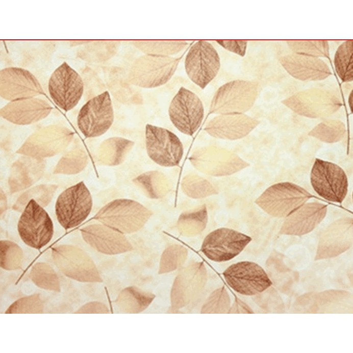 Giấy dán kính lá đỏ - khổ rộng 0.45m