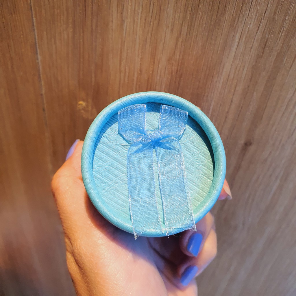 Hộp đựng nhẫn bông tai tròn nhiều màu xinh xắn sang trọng (lốc 12 hộp)