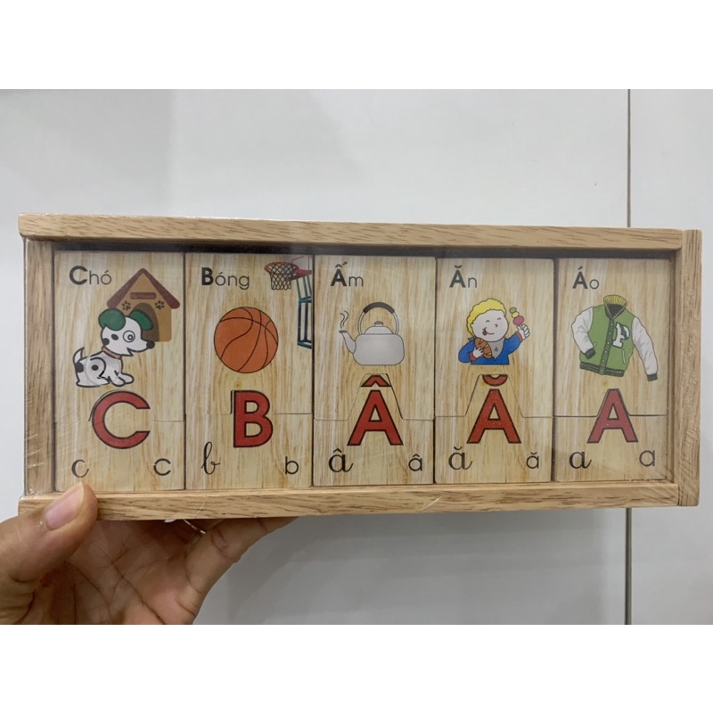 ☘️Gỗ- Ghép chữ cái cho bé29 chữ cái TV