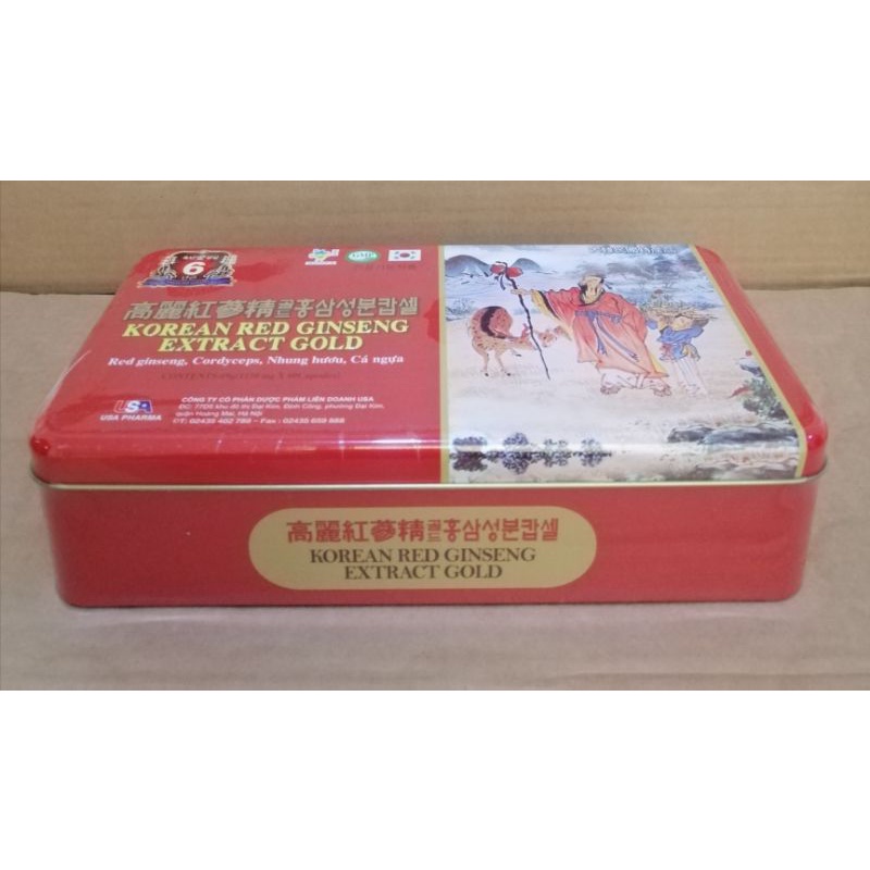 Viên bổ Korea red ginseng gold Giúp bồi bổ cơ thể, ăn ngủ ngon, cho người suy nhược cơ thể.
