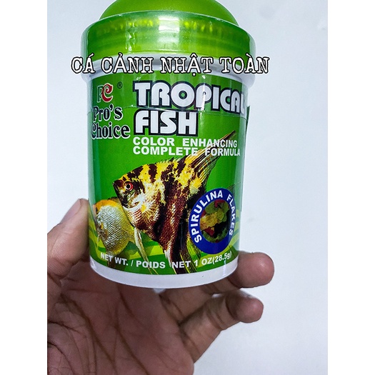 THỨC ĂN CHO CÁ ÔNG TIÊN TROPICAL FISH PRO CHOICE DẠNG LÁ 30G