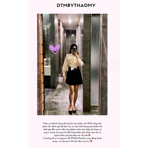 Sunny Top - Áo voan tơ cổ buộc nơ