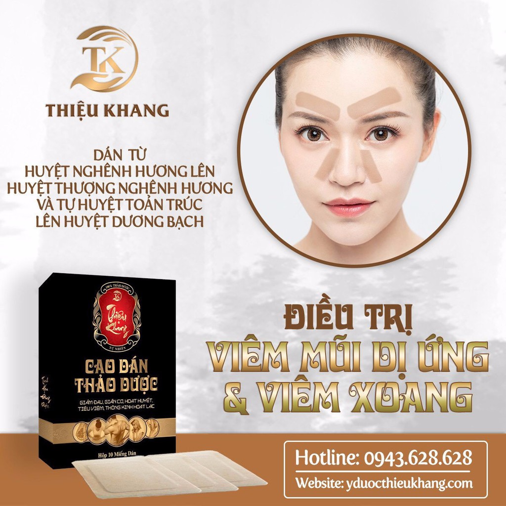 🌸 Cao Dán Thảo Dược- Hỗ Trợ V i ê m X o a n g- Vi ê m M ũ i D ị Ứ ng