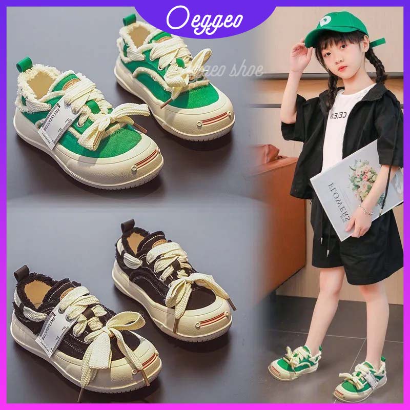 Oeteo Giày Thể Thao Vải canvas Thiết Kế Năng Động Hợp Thời Trang Cho Bé