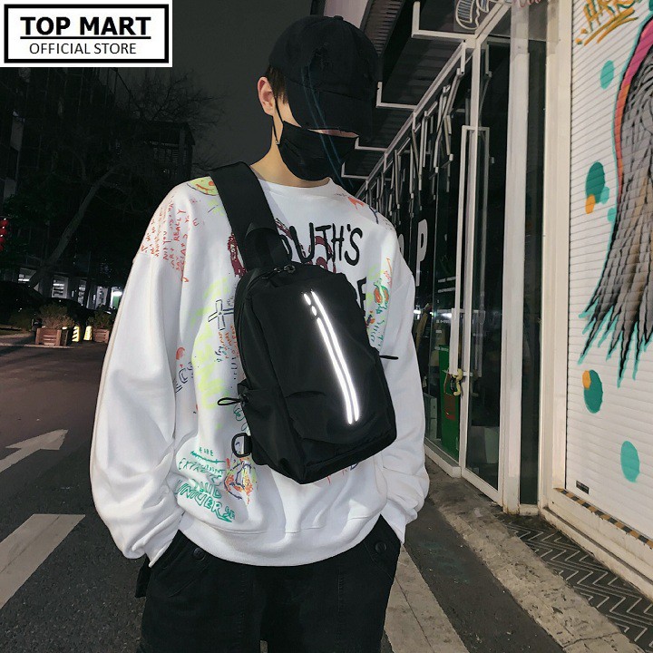 Túi Đeo Chéo Thời Trang Basic Chống Nước, Khóa Phản Quang TC08-D