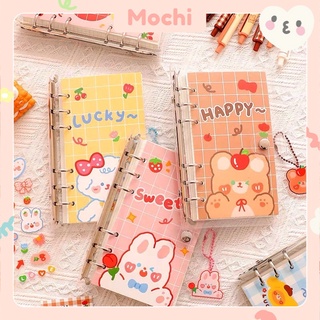 Sổ còng kèm phụ kiện móc khoá, sticker xinh xắn - Mochi Store