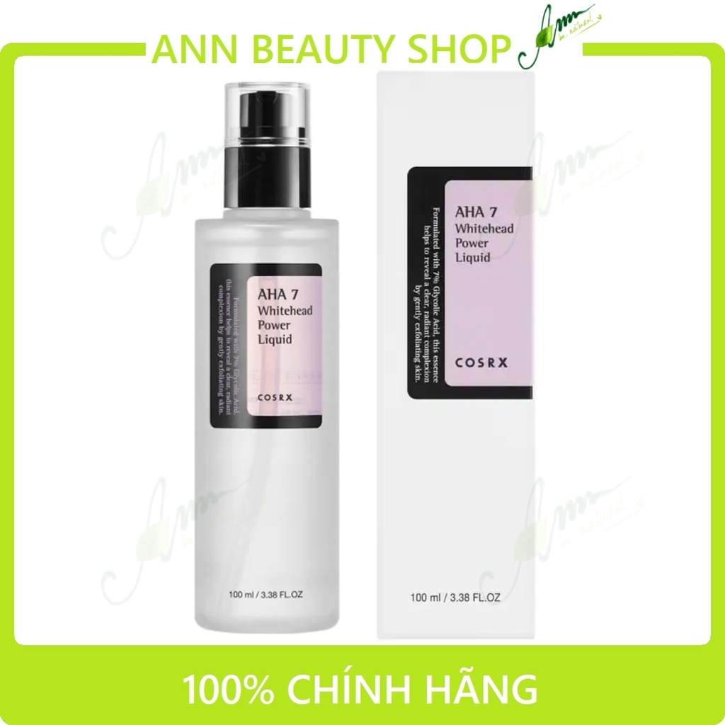 Tẩy Da Chết Hóa Học COSRX BHA Blackhead Power Liquid 100ml/ Cosrx AHA 7 Whitehead Power Liquid 100ml