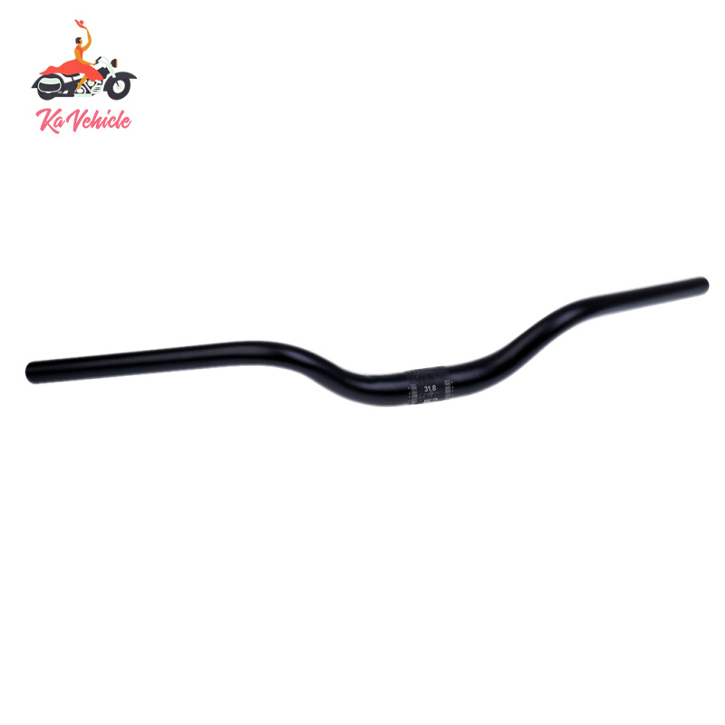 [whstrong]Retro Bike Handlebar Aluminum Alloy Bent Bar Fixed Gear Road Bicycle Handlebar 31.8mmx660mm Black