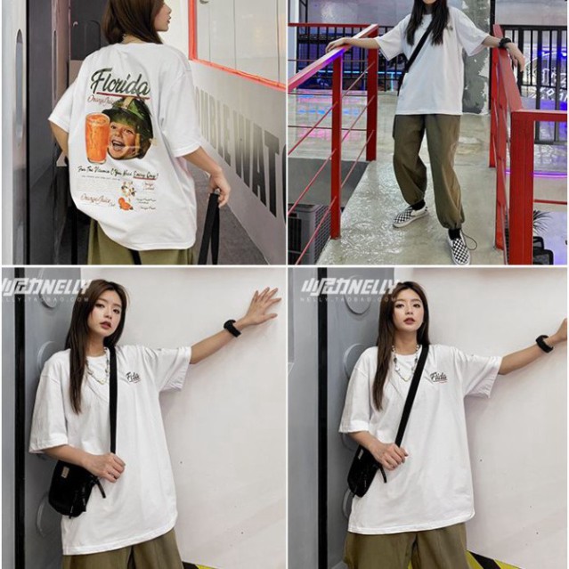 ÁO THUN, ÁO PHÔNG TAY LỠ UNISEX FORM RỘNG OVERSIZE NELLY ANIME M710 KL SHOP THSHOP