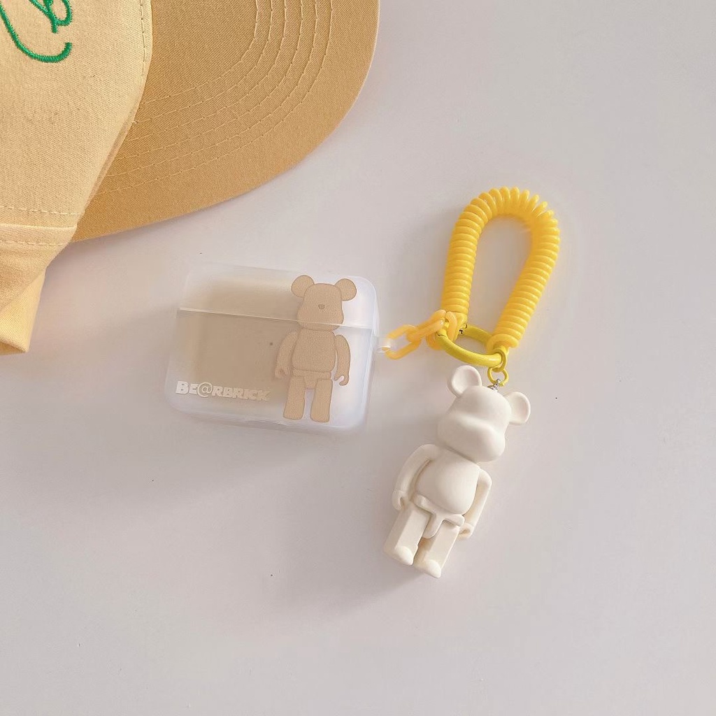 Vỏ Bảo Vệ Hộp Sạc Tai Nghe Bluetooth airpods 1 2 3 pro Bằng tpu Mềm Hình Gấu Dễ Thương