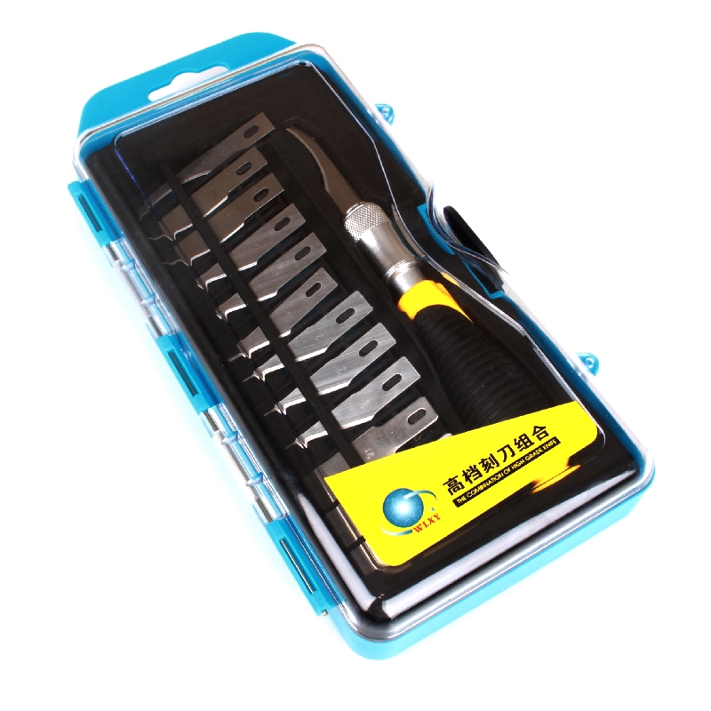 14 cái Lưỡi / Bộ Gravers Gỗ Khắc Dao Sở thích Tự khắc Cắt Điêu khắc Dao Dao mổ Cắt PCB PCB Sửa chữa Kim loại Xử lý