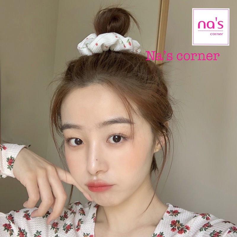 Thun cột tóc vải chun buộc hoa nhí