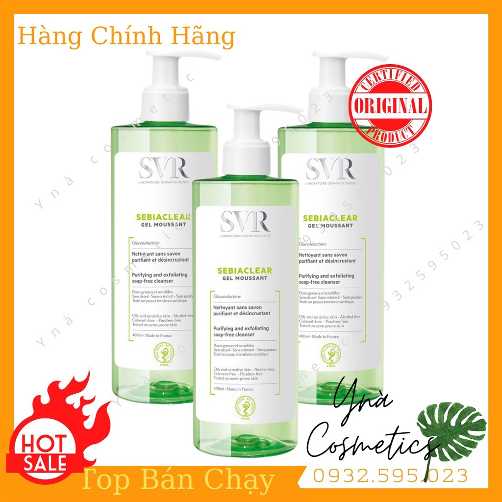 Srm Svr - Sữa Rửa Mặt Svr Gel Moussant Cho Da Dầu Mụn & Da Nhạy Cảm