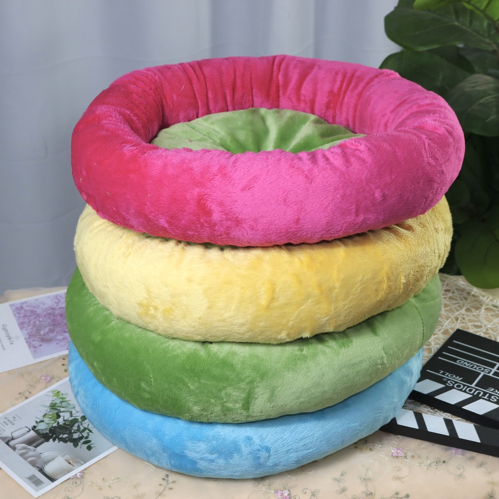 Nệm tròn màu sắc cho thú cưng chó mèo