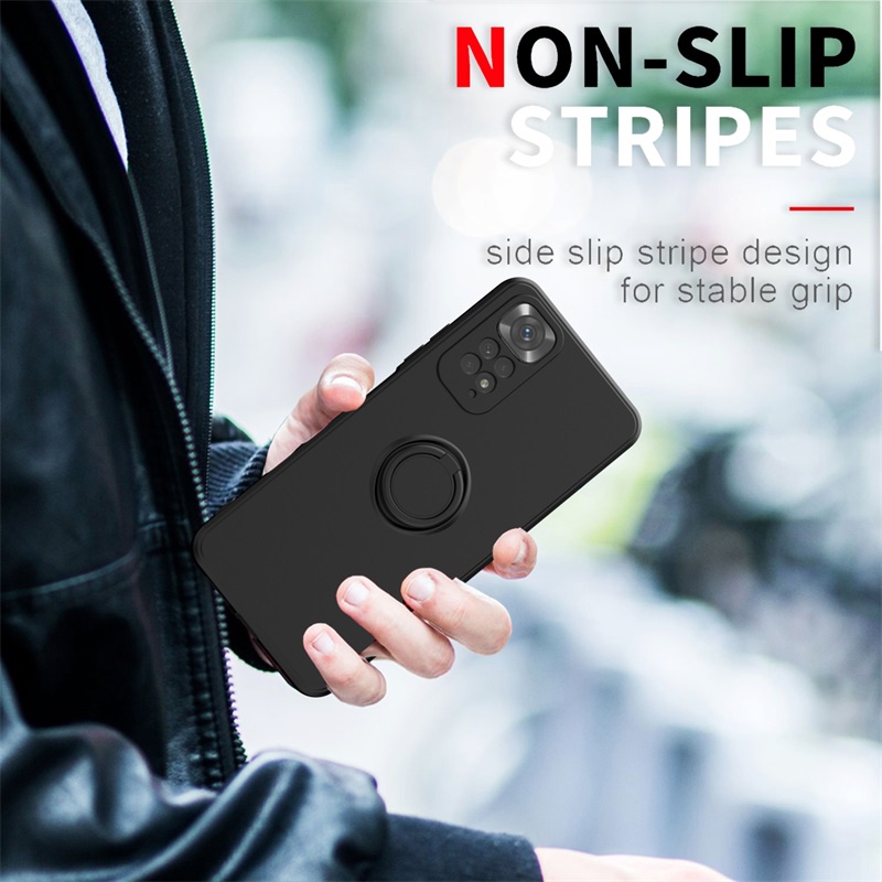 Ốp Điện Thoại Silicon Có Giá Đỡ Bảo Vệ Camera Cho Redmi Note 11 Pro Redmi Note 11s Xiaomi 12 Pro