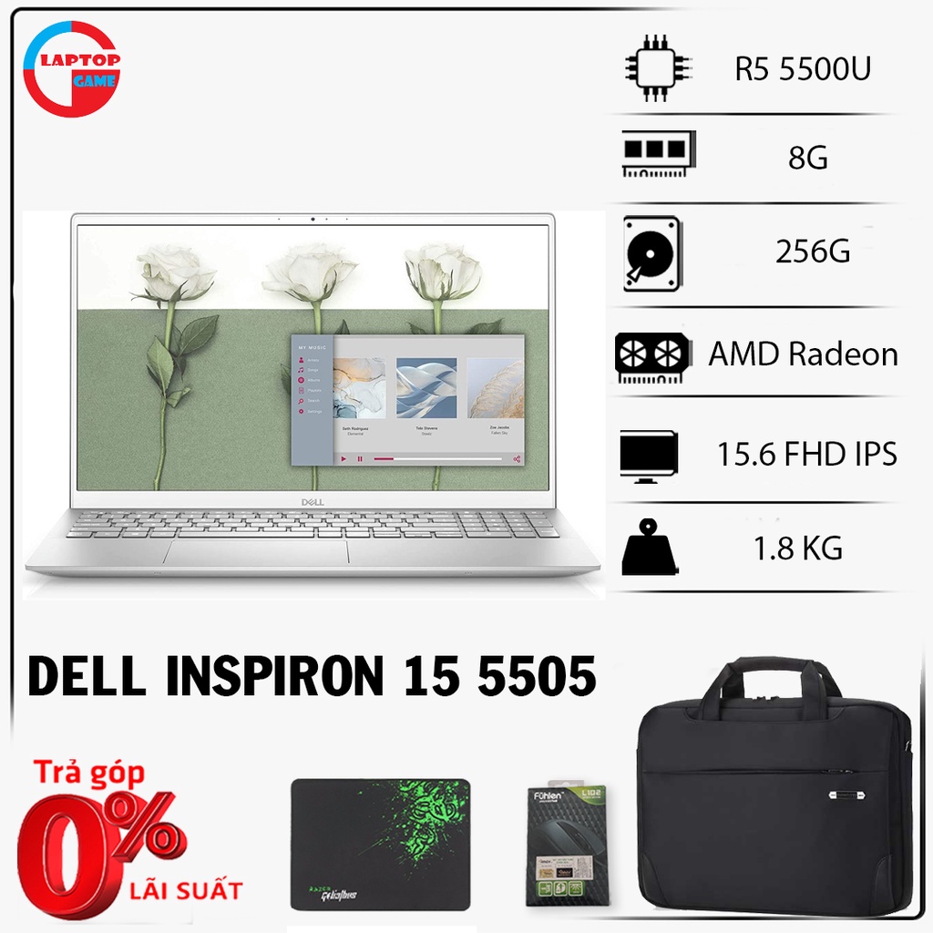 [Mới 100%] Dell Inspiron 15 5505 - đẹp số 2 không ai là số 1 - laptop utrabook đẹp nhất 2021