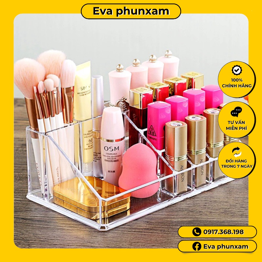 Khay Son Trong Suốt / Kệ Mỹ Phẩm Trong Suốt .Khay Son Meka