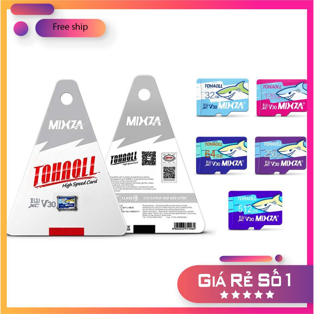 THẺ NHỚ MicroSD MIXZA 256GB - 64GB CHUYÊN DÙNG CHO CAMERA IP - BH 1 ĐỔI 1 24 THÁNG