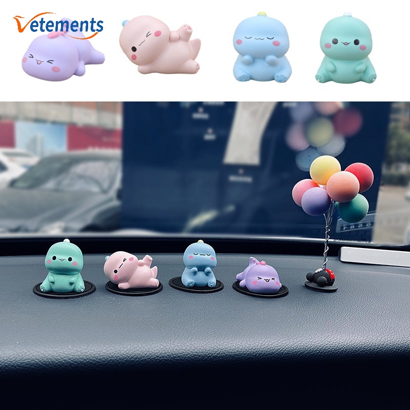 Đồ trang trí Khủng Long Nhỏ Nhiều Kiểu Hoạt Hình Đáng Yêu Trang Trí Xe Hơi