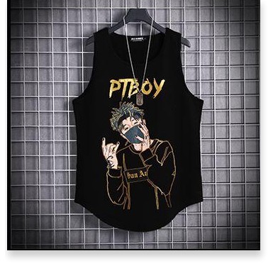 Áo ba lỗ nam in hình trẻ trung Hot mùa hè , chất thun co dãn mát mẻ phong cách áo 3 lỗ bóng rổ , 2 màu trắng và đen Phân