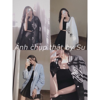 Áo bomber 2 lớp trơn chữ Voybe A1937 SUSTORE