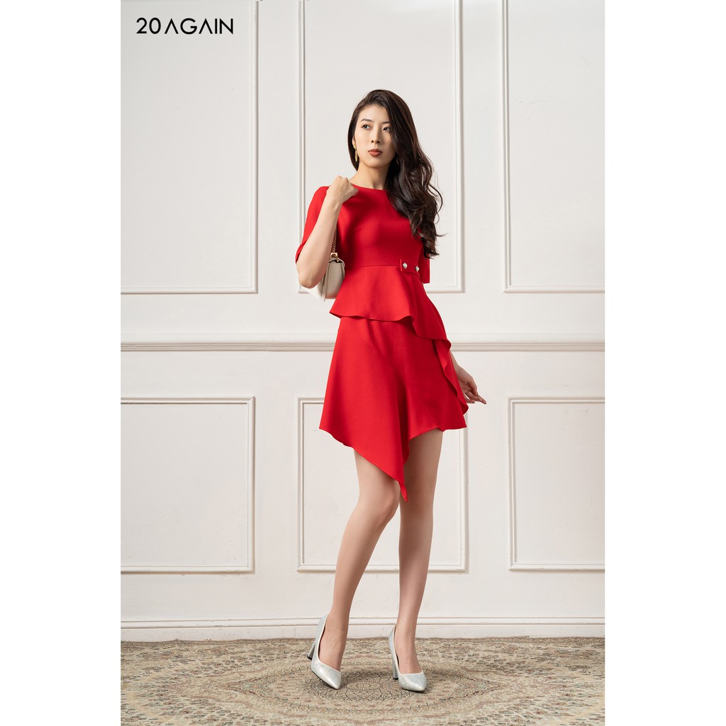Đầm dài Cổ Tròn Vạt Lệch 20Again DDA0794