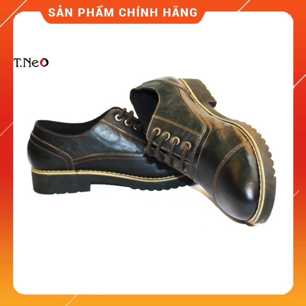 Giày đốc nam da bò 💖 HT.NEO 💖 kiểu dáng cổ điển khỏe khoắn kết hợp đế cao su cực khỏe phối đồ thể thao quần jean cựcđẹ