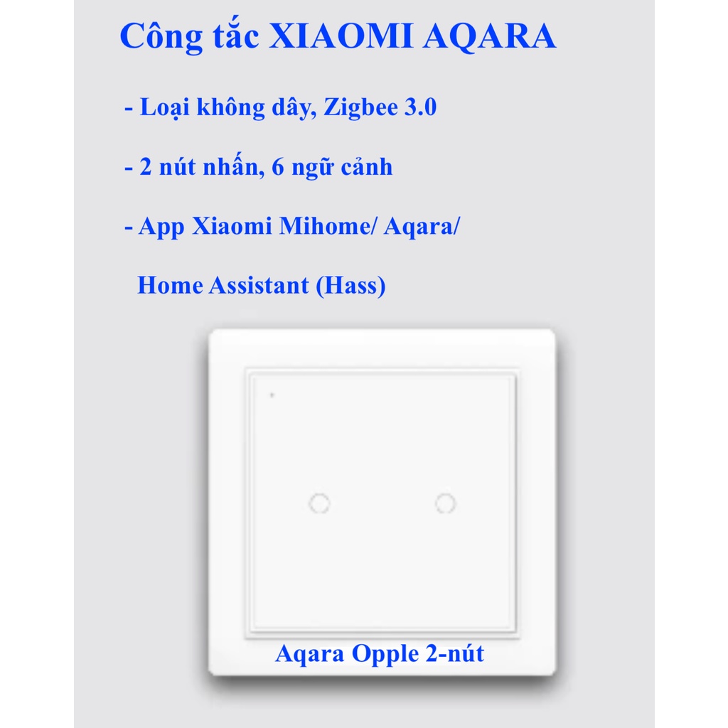 Nút / công tắc điều khiển không dây Aqara Opple, kết nối Zigbee -