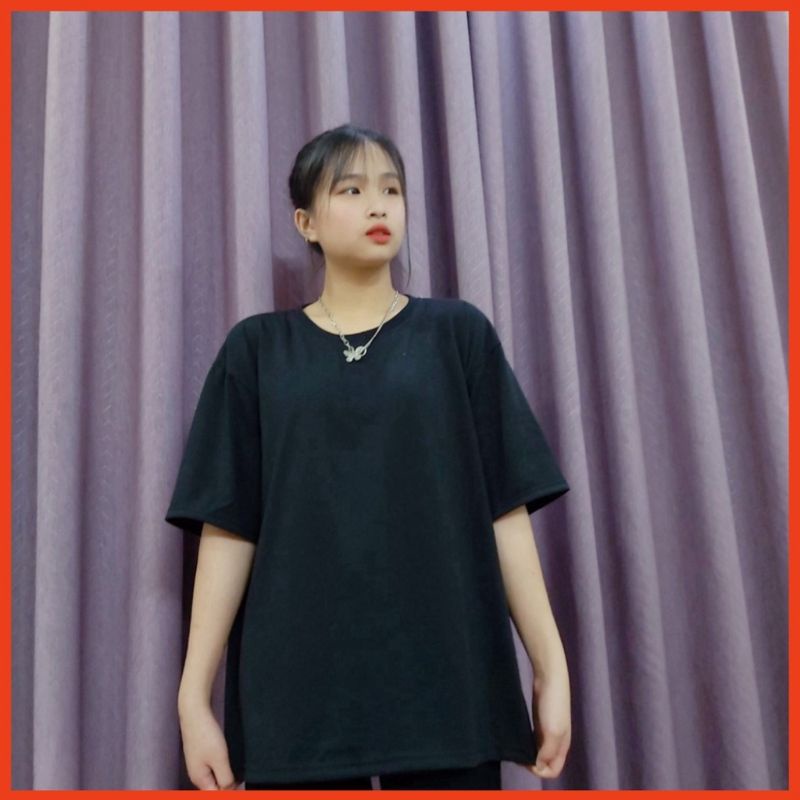 Áo thun cổ tròn nam nữ , Áo phong basic tee Unisex tay lỡ from rộng chất vải cotton 100%