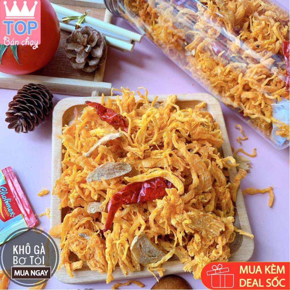 Khô Gà❤️FreeShip❤️đồ ăn vặt,khô gà lá chanh,bơ tỏi,chà bông gà loại 1,Chuẩn Vị,Date mới thơm ngon200G-300G | BigBuy360 - bigbuy360.vn