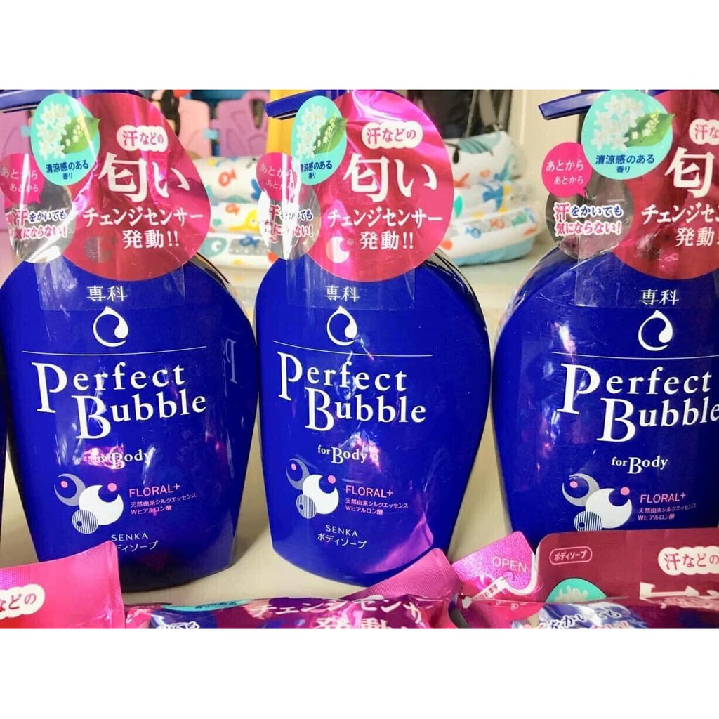 Sữa tắm Perfect Bubble dưỡng ẩm trắng da của Nhật