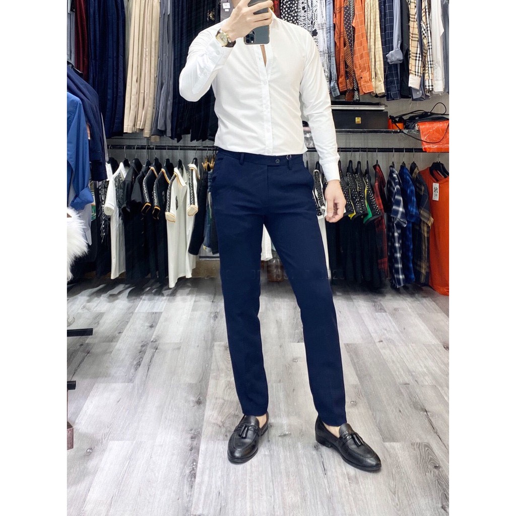 [ Quần sịn ] Quần Âu Nam Dáng Ôm Vải Co Giãn | BigBuy360 - bigbuy360.vn