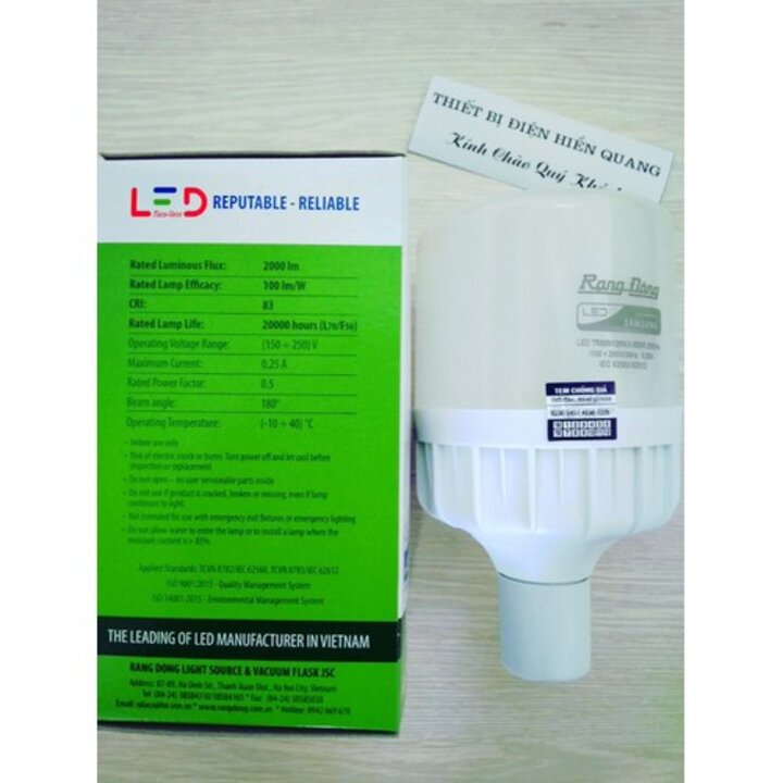 Bóng đèn Led trụ Rạng Đông 14 - 20w