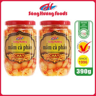 2 Hũ Mắm Cà Pháo Chay Sông Hương Foods Hũ 390g - Ăn kèm cơm , bún , phở , mì tôm , ăn vặt , thịt nướng