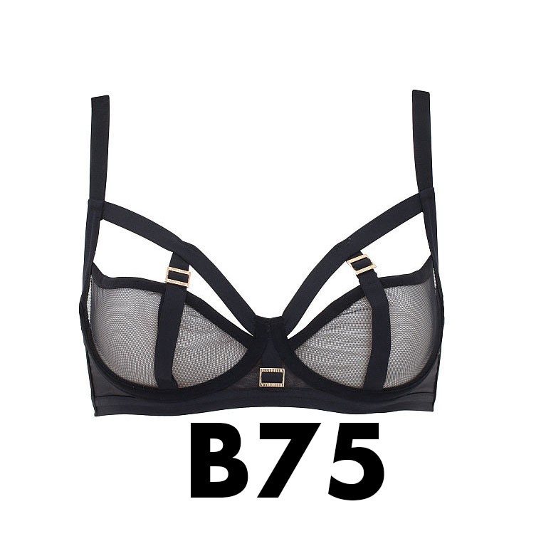 (Hàng Mỹ) 34B, B75 - Áo lót lưới sexy đen quyến rũ, (150) Unlined Marllie Bra - Bluebella USA