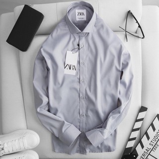 Áo sơ mi nam trơn áo sơ mi nam trơn tay dài áo sơ mi nam áo sơ mi nam trung niên thời trang annashop097 – asmnttd080