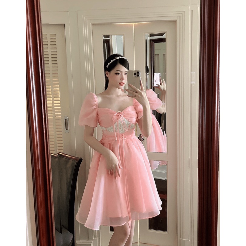 (Free ship) Mẫu Đầm Thiết Kế  Đa Năng -Mặc Trễ Vai Hay Hai Dây Đều Được UP VLTN Shop