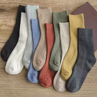 Tất vớ cổ cao gân tăm nam nữ vải cotton co giãn thấm hút mồ hôi cực tốt