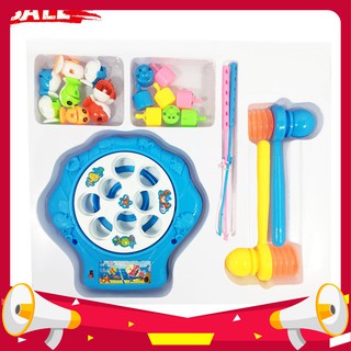 ĐỒ CHƠI TRẺ EM - BỘ CÂU CÁ VÀ ĐẬP CHUỘT CHẠY PIN - kingtoys99