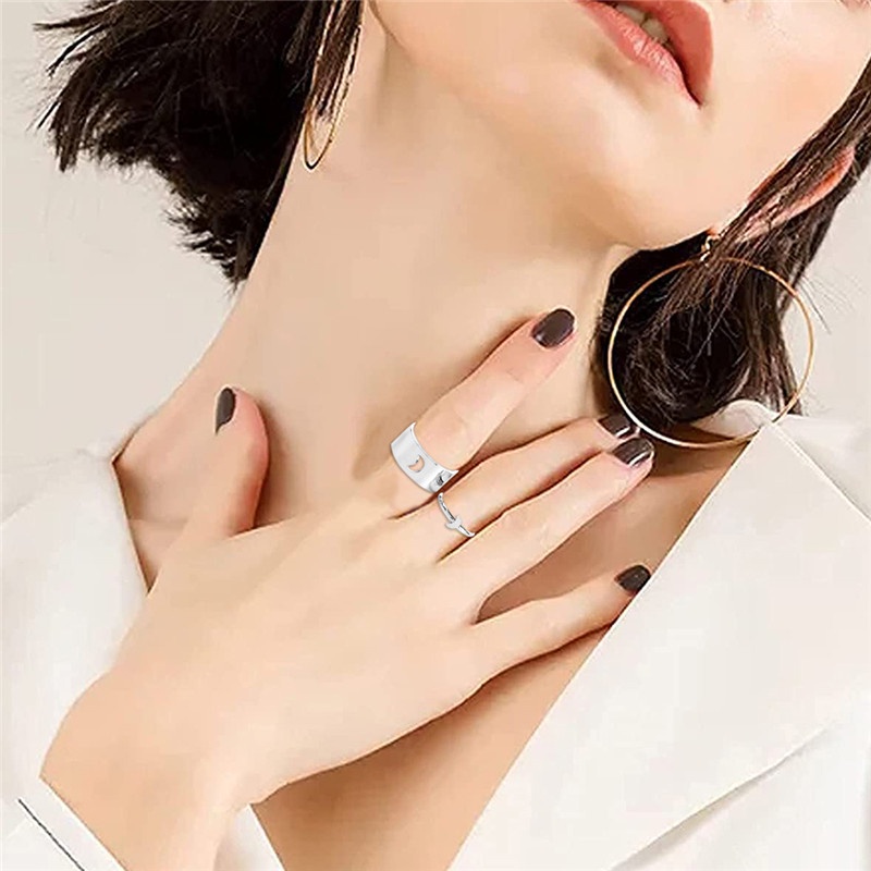 Set Nhẫn Đôi Mạ Vàng/Bạc Nhiều Kiểu Dáng Thời Trang