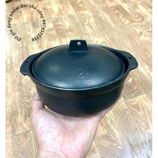 Nồi thố gang kho quẹt chống dính đk 15cm