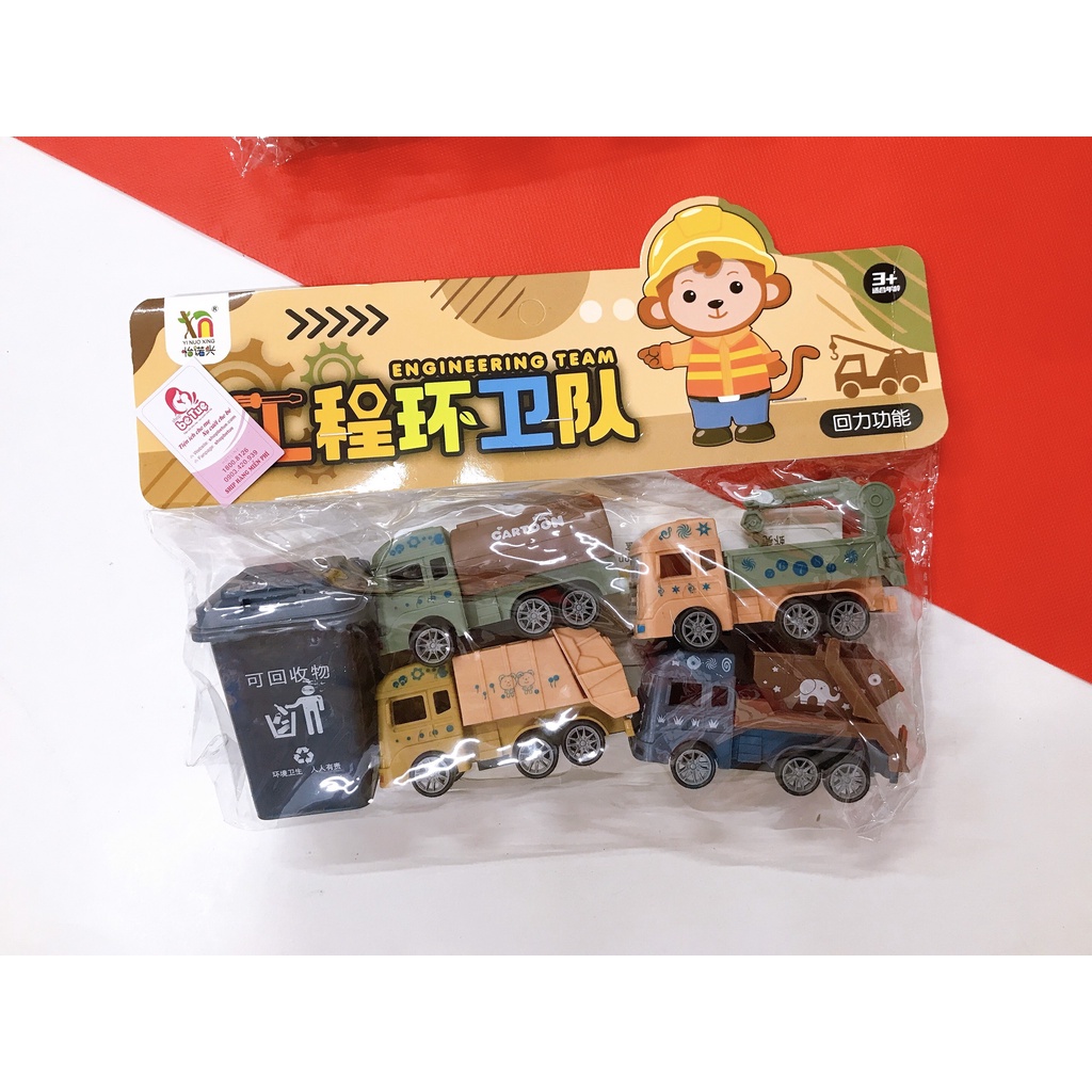 Set 4 Ô Tô Đồ Chơi Màu Sắc Cho Bé (Túi) (giao màu ngẫu nhiên)