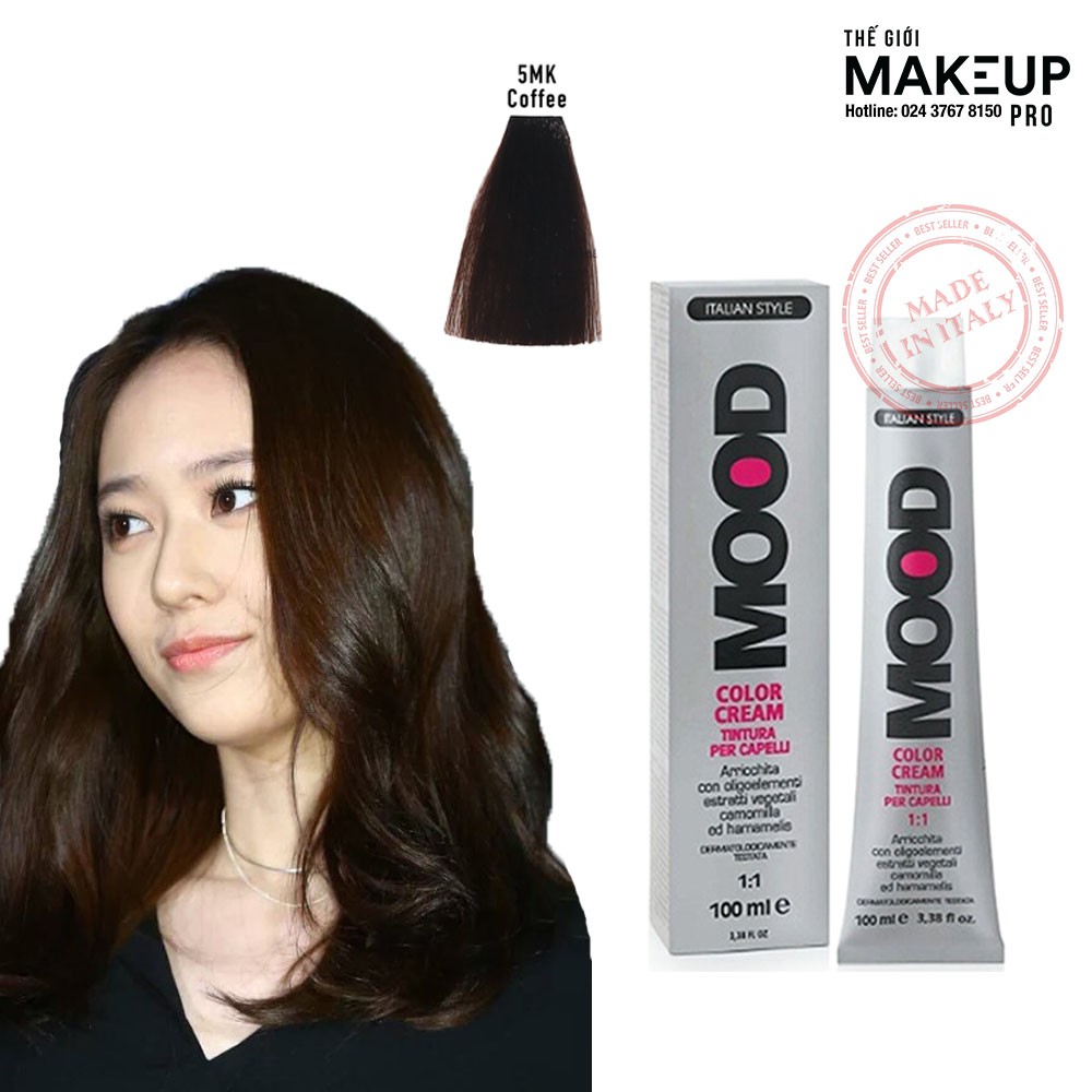 Bộ thuốc nhuộm tóc Mood Color Cream Màu sắc tự nhiên [PHỦ BẠC RẤT TỐT]