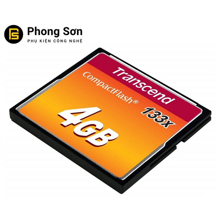 [Mã 159ELSALE hoàn 7% đơn 300K] Thẻ nhớ Transcend CF 4GB (133x Speed) Hàng nhập khẩu