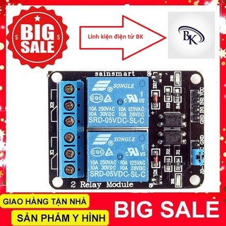 Module relay 5v 2 kênh với opto cách ly 5vdc - relay opto relay 5v  Linhkiendientubk