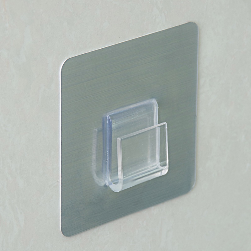 1 Móc Treo Đồ Dán Tường Trong Suốt Không Cần Đục Lỗ Đa Năng Sắp Xếp Gọn Gàng Cho Nhà Bếp Nhà Tắm