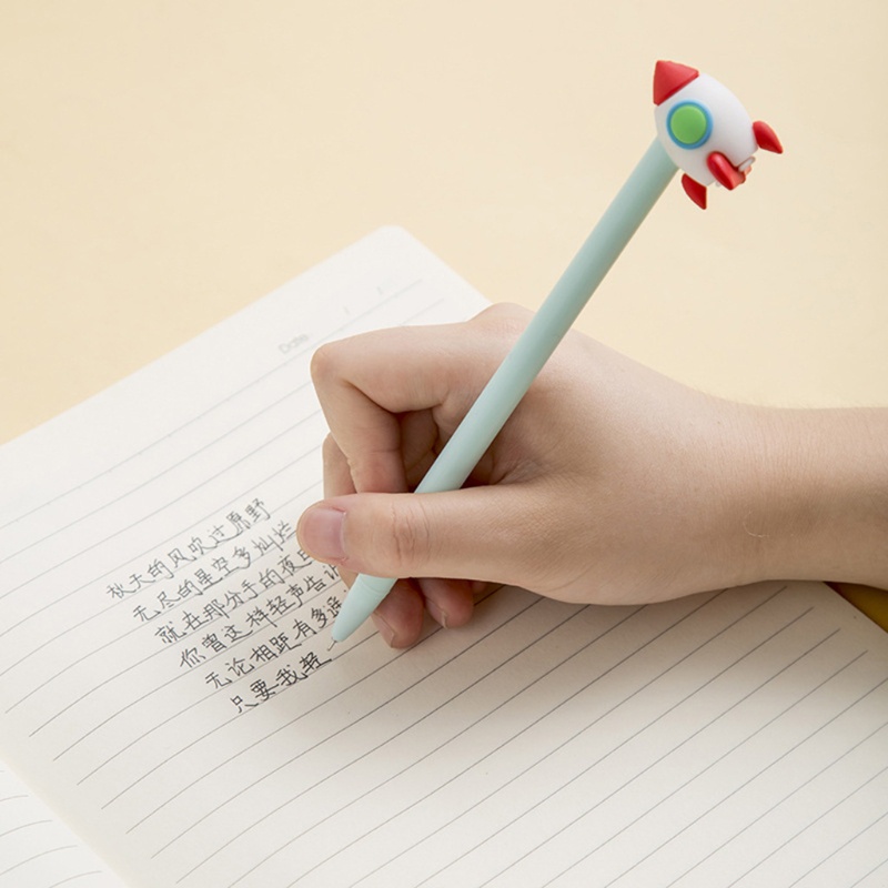 Set 2 Bút Mực Đen Kiểu Dáng Hoạt Hình Cho Học Sinh